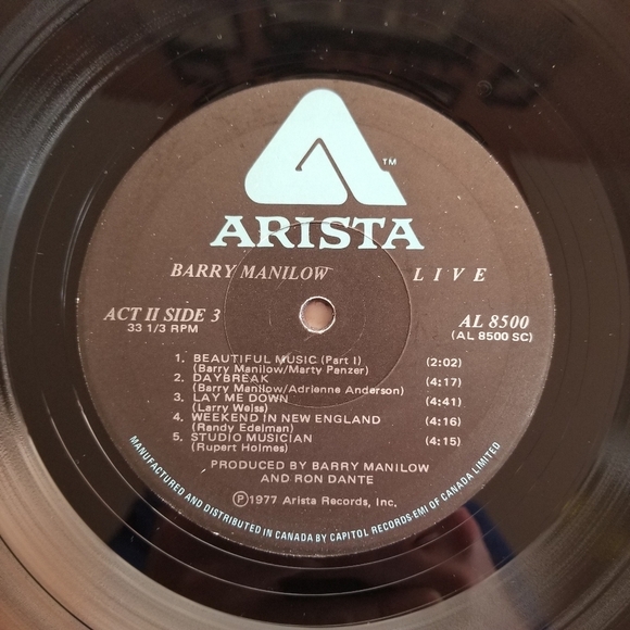 Barry Manilow Live Album Vinyl 2 Disc Lp Record Set ⏺3/$40+Free Shipping🚚 - Picture 7 of 17